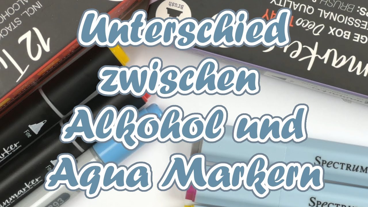 Unterschied zwischen Alkohol und Aqua Markern || Action || Copic || Spectrum