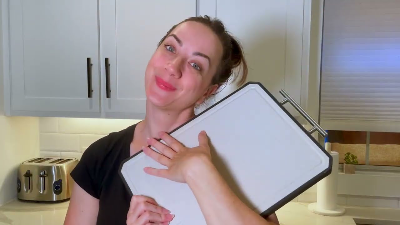 This Dual-Sided Titanium Cutting Board changes everything!