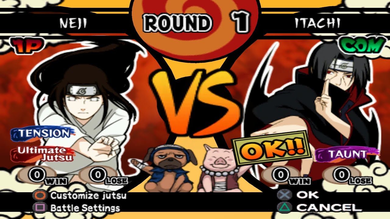 Neji VS Itachi (INSANE) - Naruto Shippuden Ultimate Ninja 4