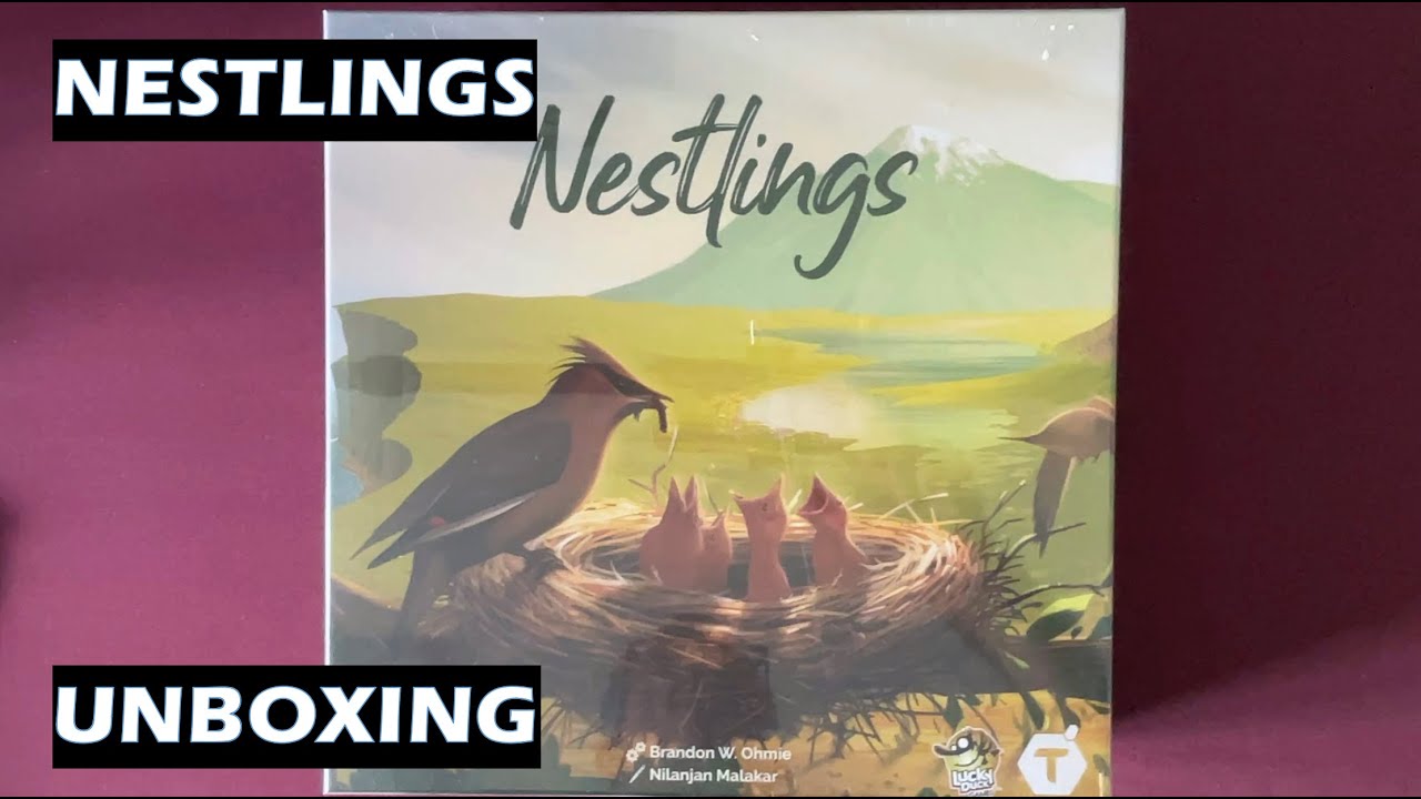 Unboxing Nestlings board game