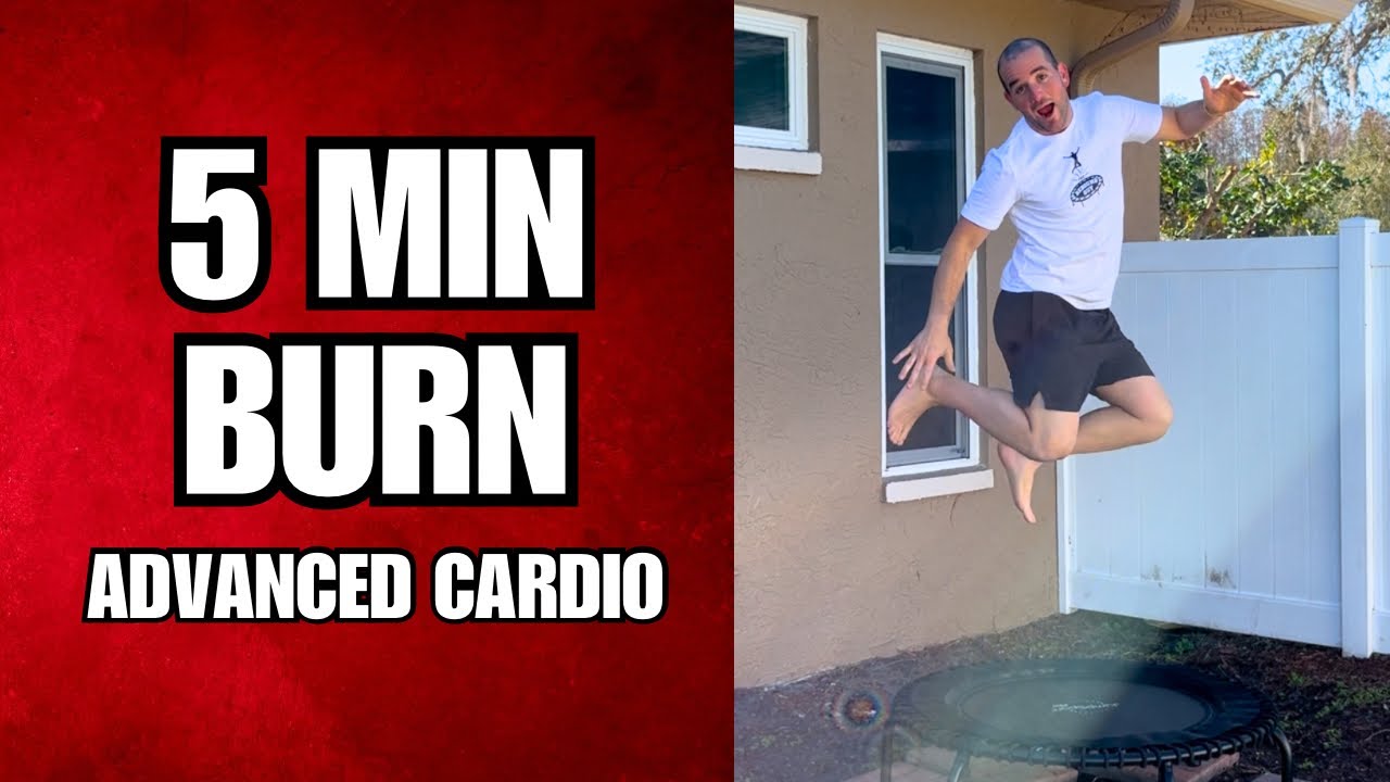 5 Minute Advanced Rebounder Workout | No Breaks, High Intensity Cardio Burn
