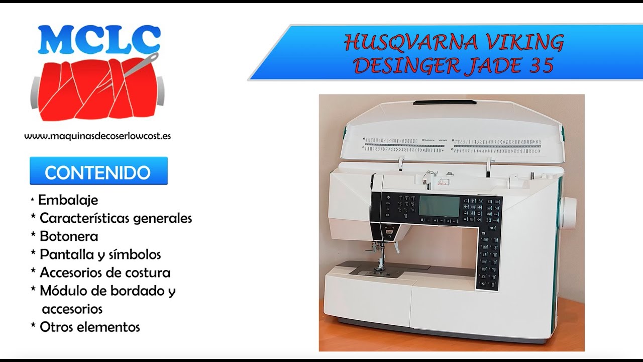 MÁQUINA DE COSER HUSQVARNA VIKING DESINGER JADE 35 - UNBOXING