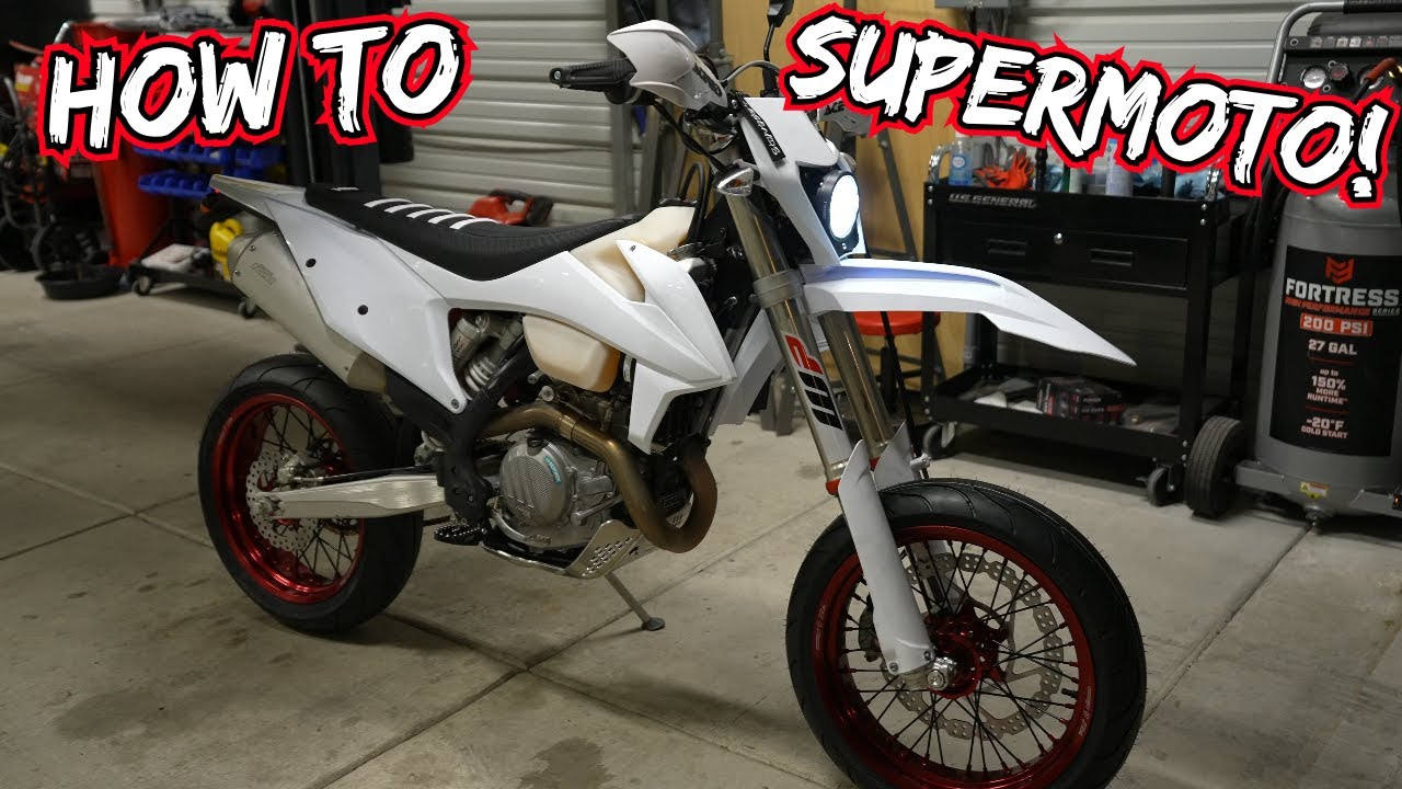 Building a Supermoto Step by Step on my 2021 KTM 500 Exc-F!
