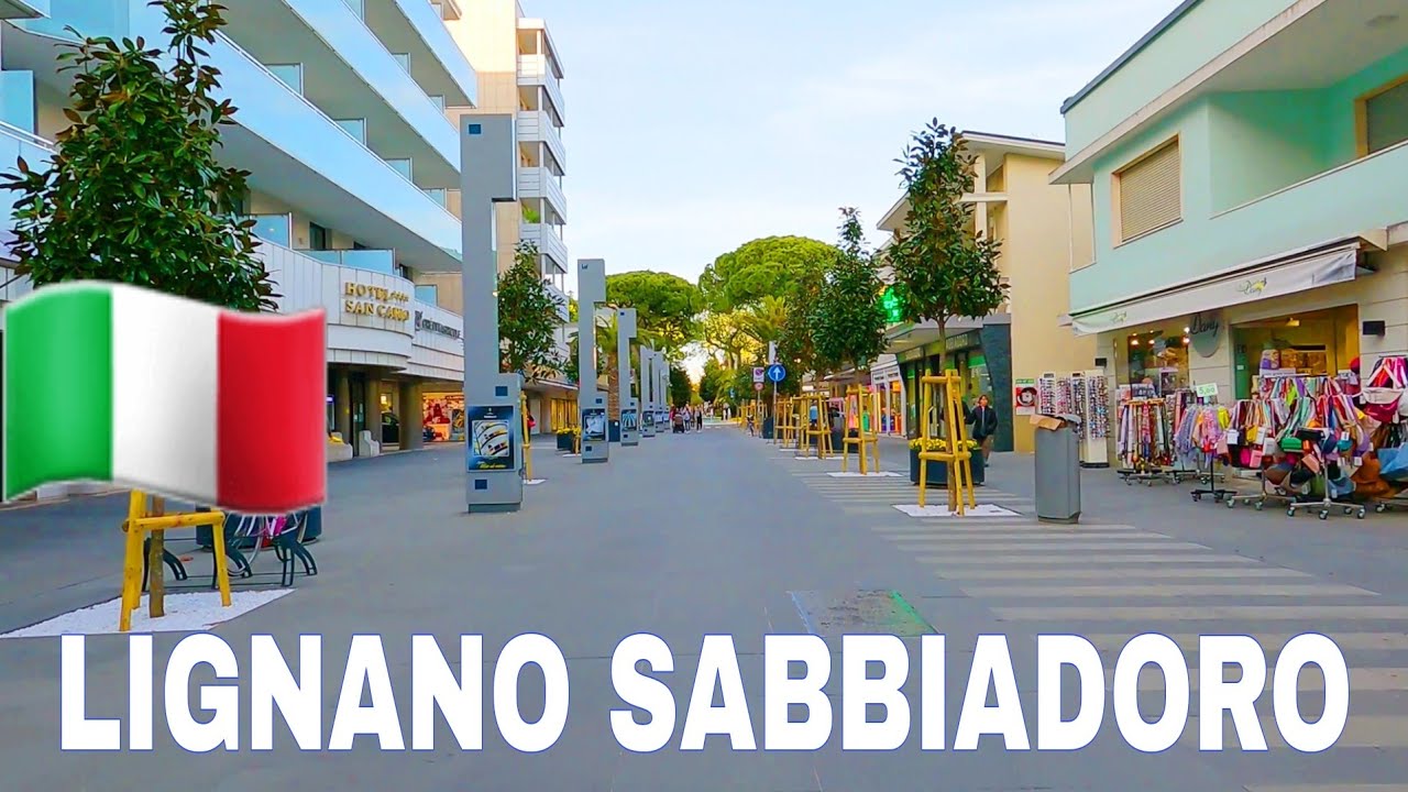 Driving from Bibione to Lignano Sabbiadoro Italy