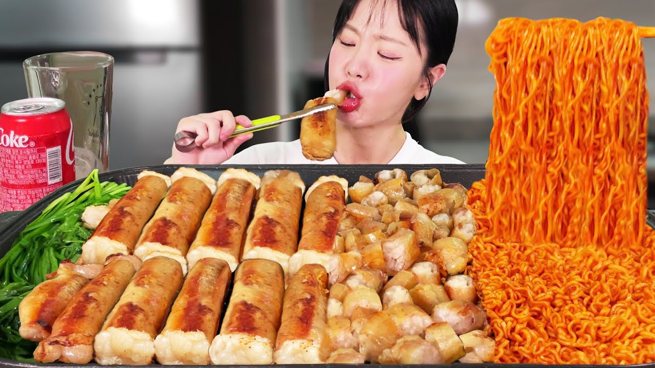 5 кг толстого кишечника гигантской говядины и острой огненной лапши 🔥 MUKBANGㅣEatingshowㅣASMR