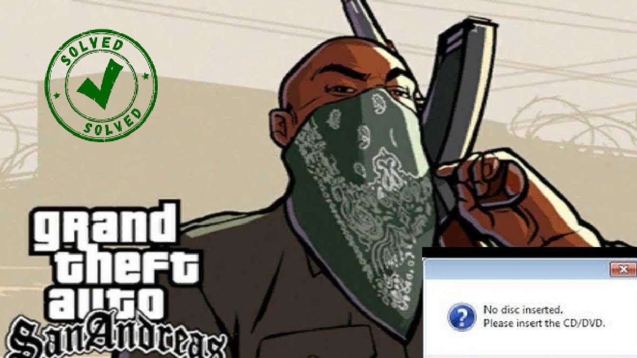 How to fix GTA San Andreas CD or DVD not found without HOODLUM l Tubo_channel 2.0 ©