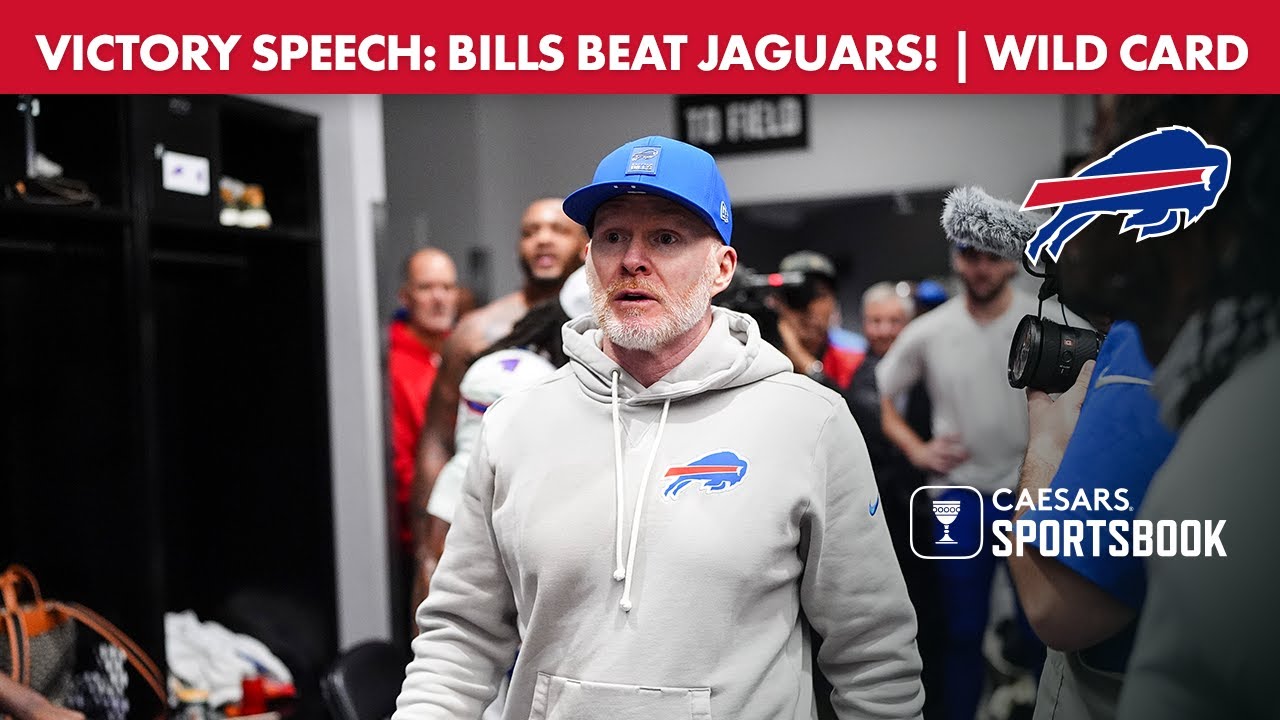 Exclusive Victory Speech After An Intense Wild Card Round Win Against The Jaguars! | Buffalo Bills