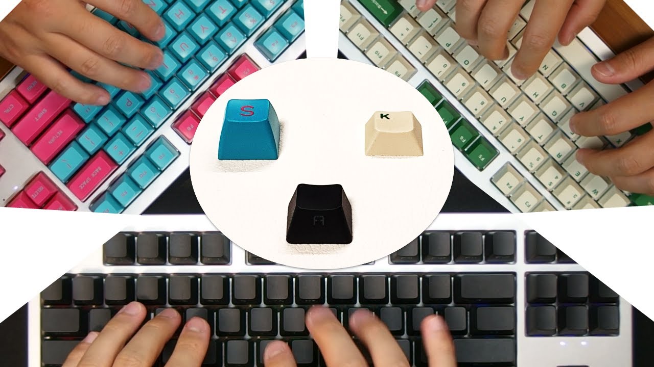 Keycap Comparison : Cherry vs. SA vs. OEM, Keyboard Profile Sound, SP-STAR Gray Switch 62g