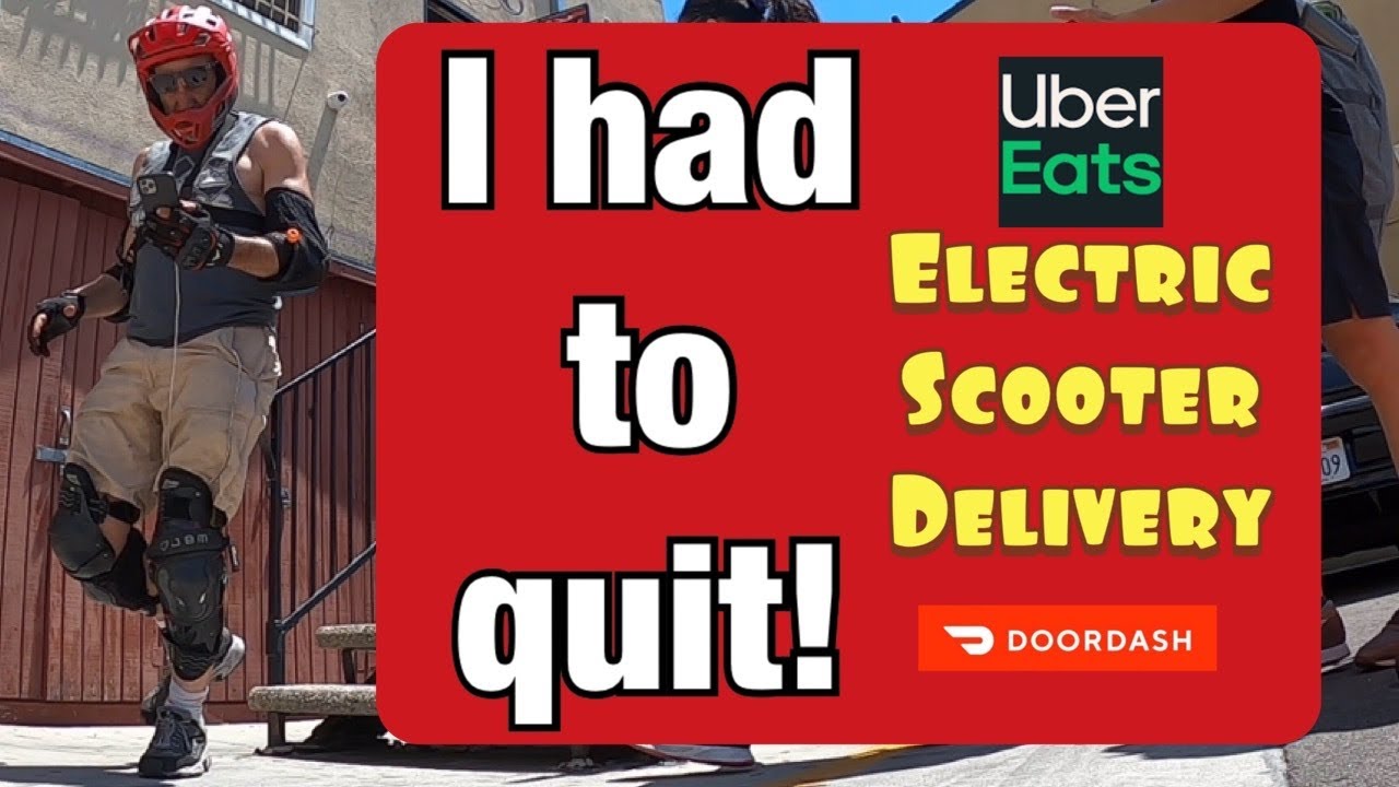ELECTRIC SCOOTER DELIVERY | END OF DAY DISASTER | DOORDASH UBEREATS DUALTRON STORM