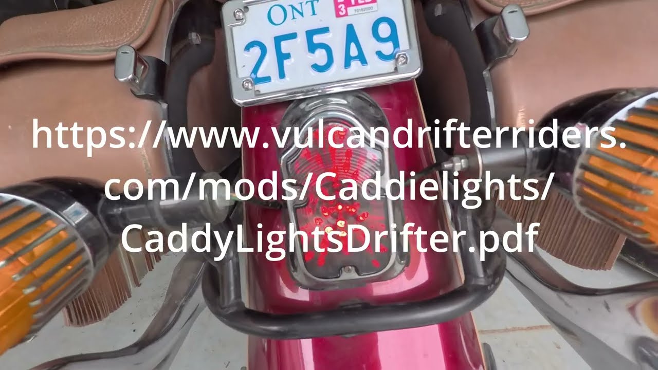 Caddy Lites on a Kawasaki Drifter