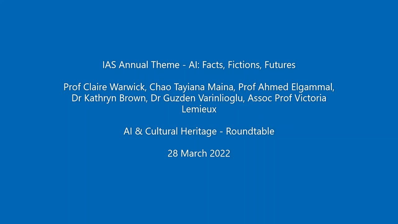 AI & Cultural Heritage - Roundtable Discussion