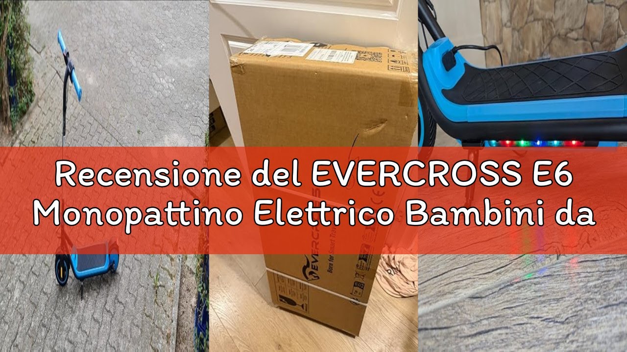Recensione del EVERCROSS E6 Monopattino Elettrico Bambini dai 6 ai 12 Anni, Tre Modalità Velocità, B
