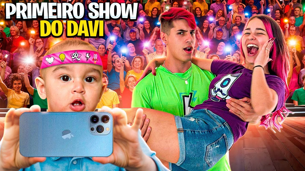 O DAVI APARECEU NO PRIMEIRO SHOW  *quem gostou dos rosa?