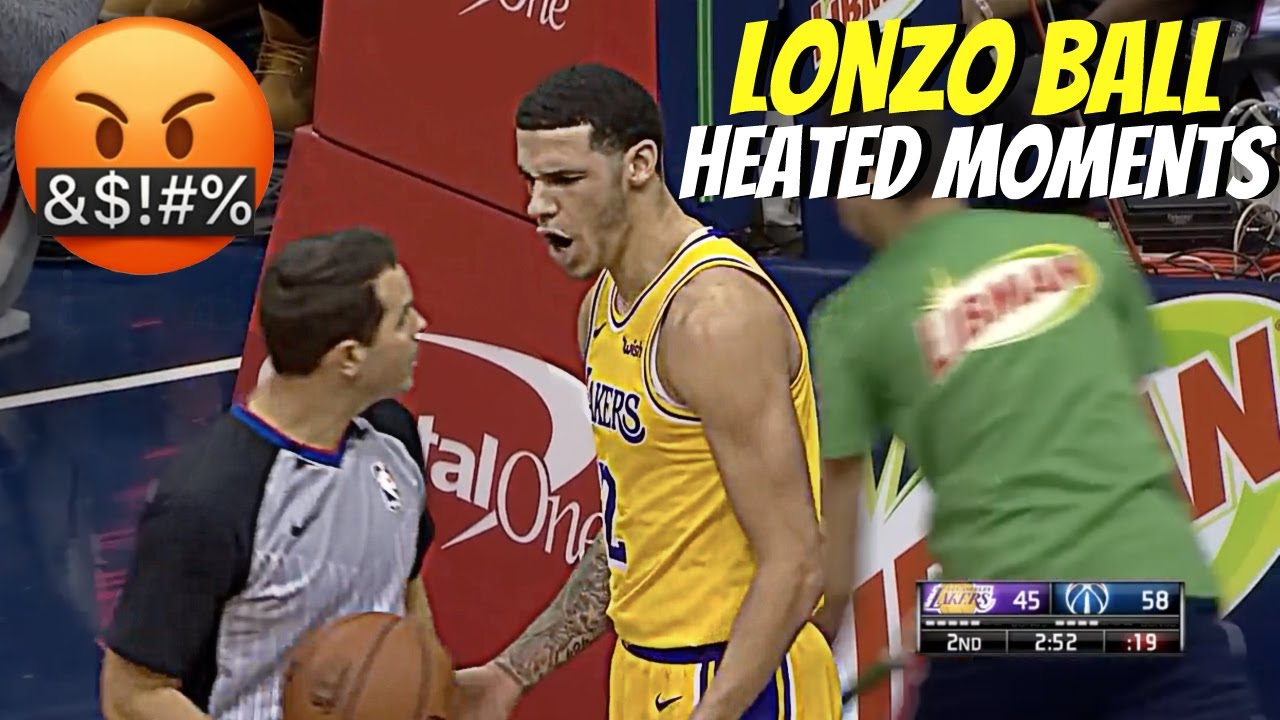 LONZO BALL HEATED MOMENTS!