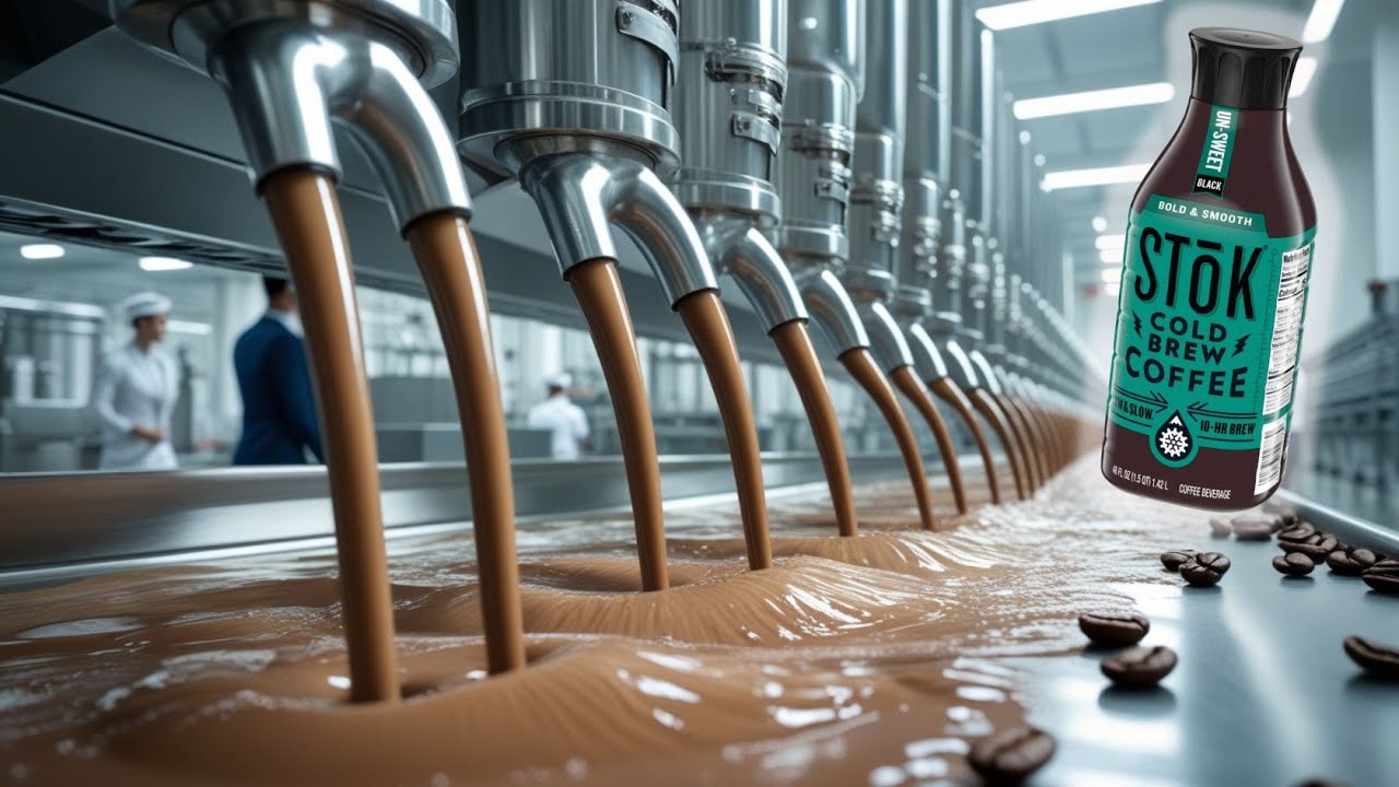DISCOVER the SECRETS of how COLD BREW COFFEE is made inside a FACTORY!