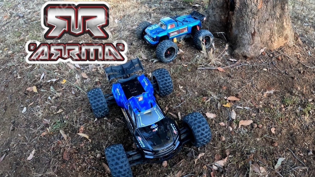 Arrma Kraton 4s bash at new location with Outcast 4s #arrma