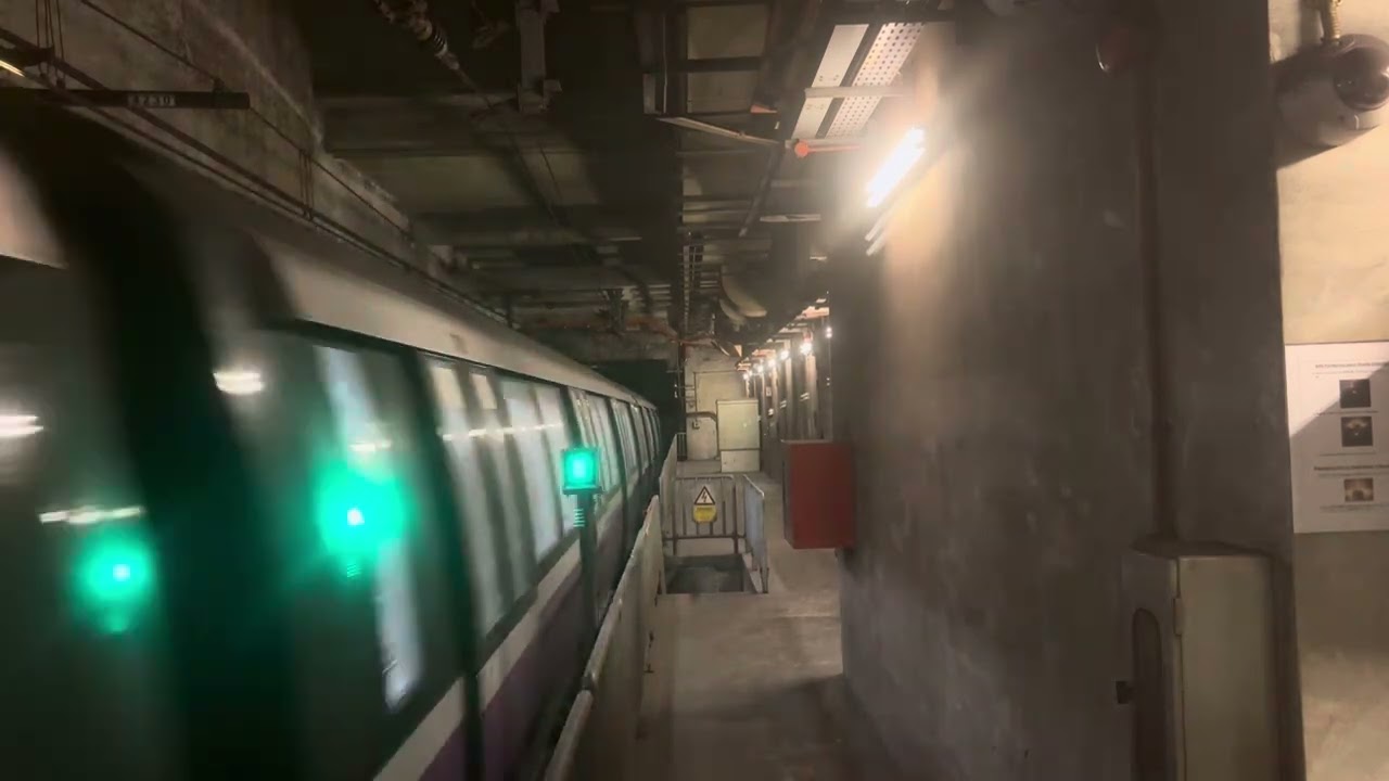 SBS Transit NEL Alstom Metropolis C851E [7097/7098] departing Sengkang (➡️ HarbourFront)