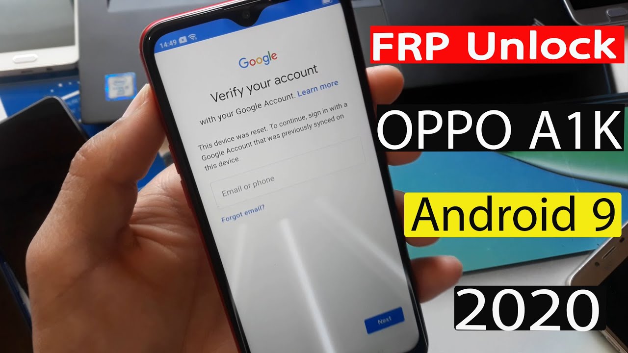 تخطي حساب جيميل بعد فورمات OPPO A1K أندرويد 9 طريقة بسيطة وسهلة وبدون حاسوب / Bypass Google Account