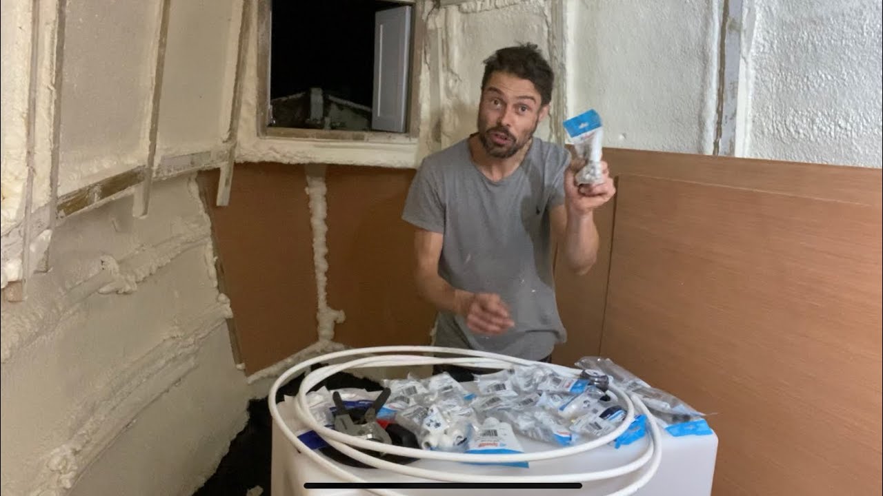 57. New water tank install and Narrowboat plumbing
