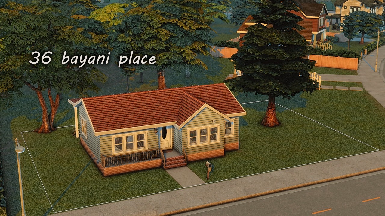 36 bayani place | the sims 4 speed build + cc list