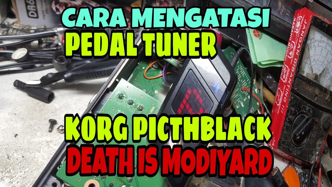 REVIEW KORG PICTHBLACK PEDAL TUNER Repair ( Kandang FX Depok - instagram @didikwiraharja.id )