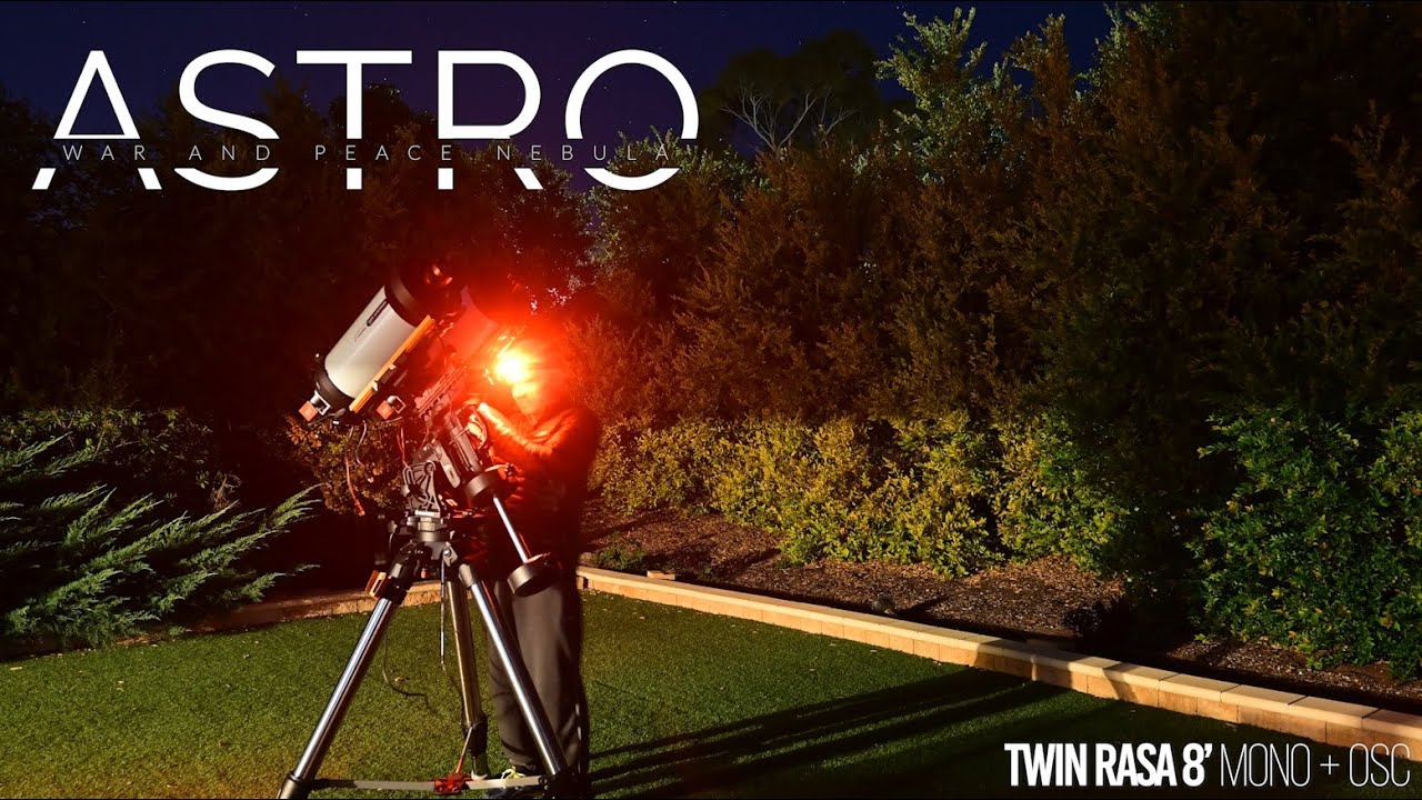 Capturing the War and Peace Nebula with twin celestron rasa 8 telescopes