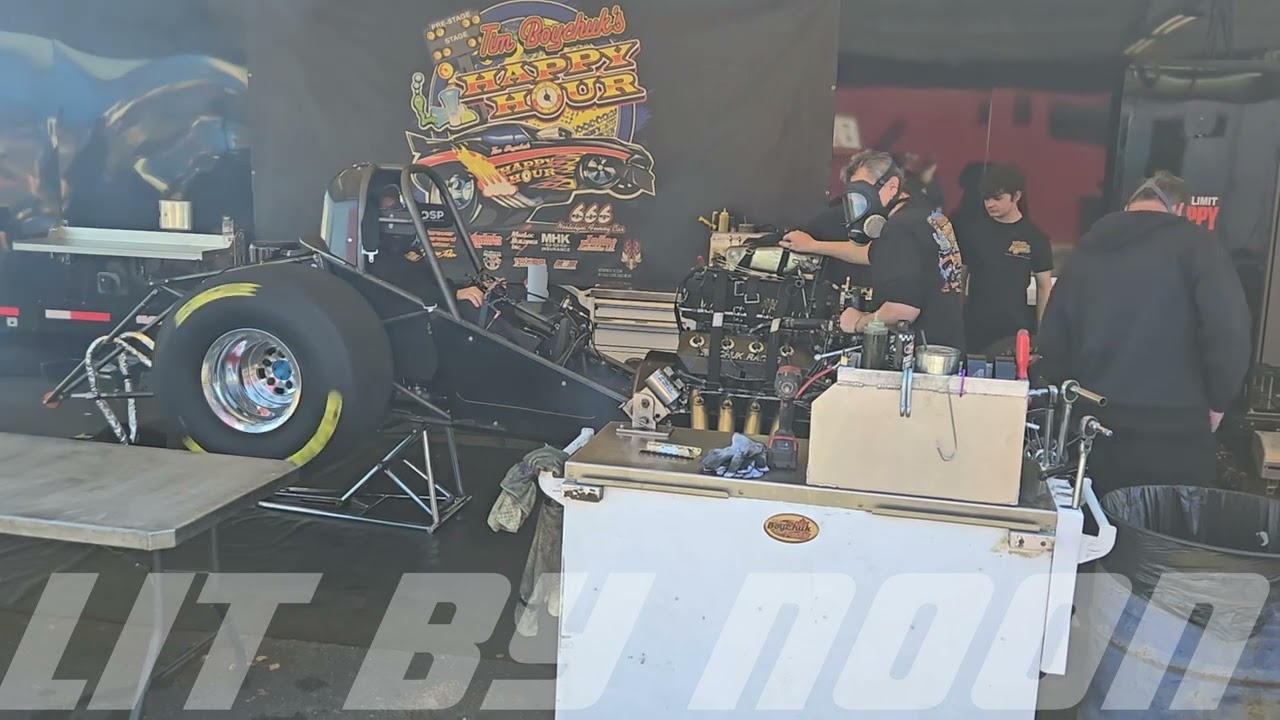Tim Boychuk The Happy Hour Nostalgia Funny Car Warm Up, Hot Rod Heritage Racing Series, 67th annual