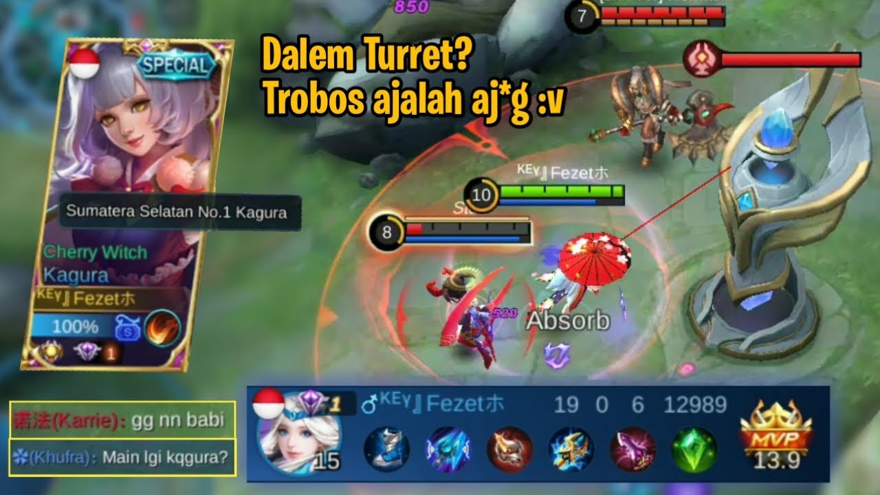 19 Kills No Death Kagura Offlane Gameplay | Kagura Mobile Legends