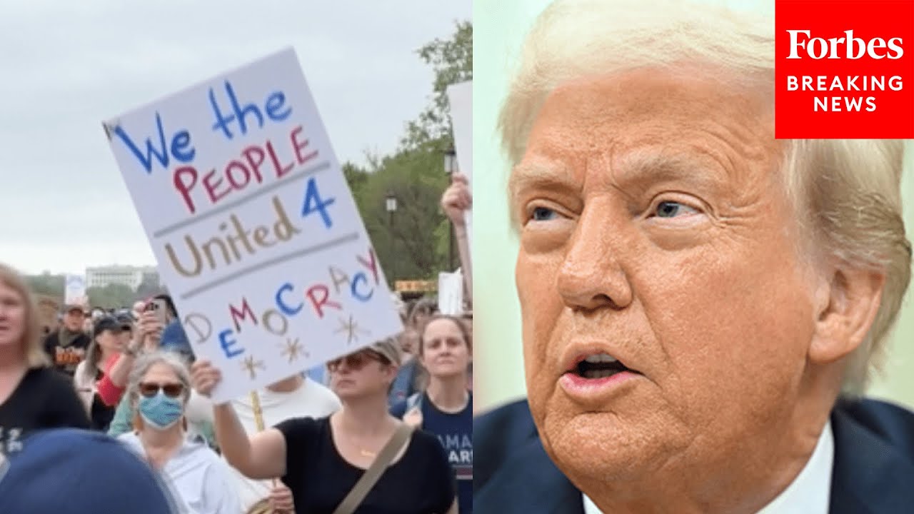 WATCH: Protesters Gather In Washington D.C. For The ‘Hands Off Rally’ To Protest Trump DOGE Cuts