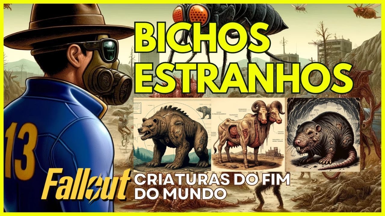 FALLOUT E SUAS CRIATURAS ESTRANHAS. #fallout #fallout4 #fallout76