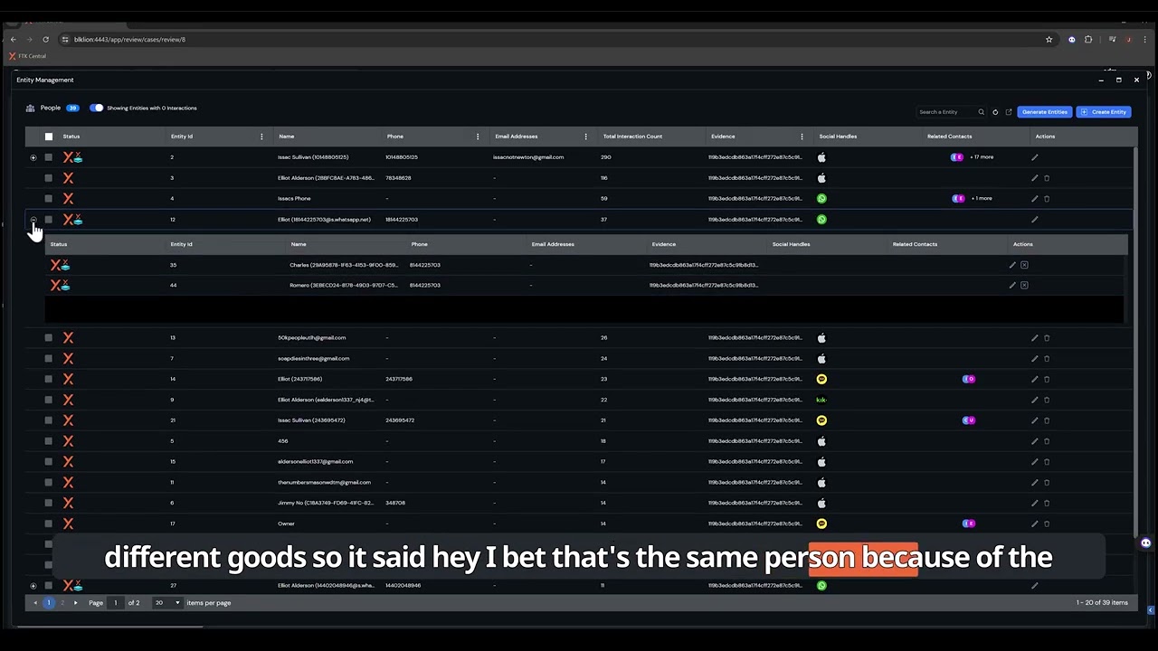 Entity Management - Cross App Communication Analysis - FTK Feature Focus