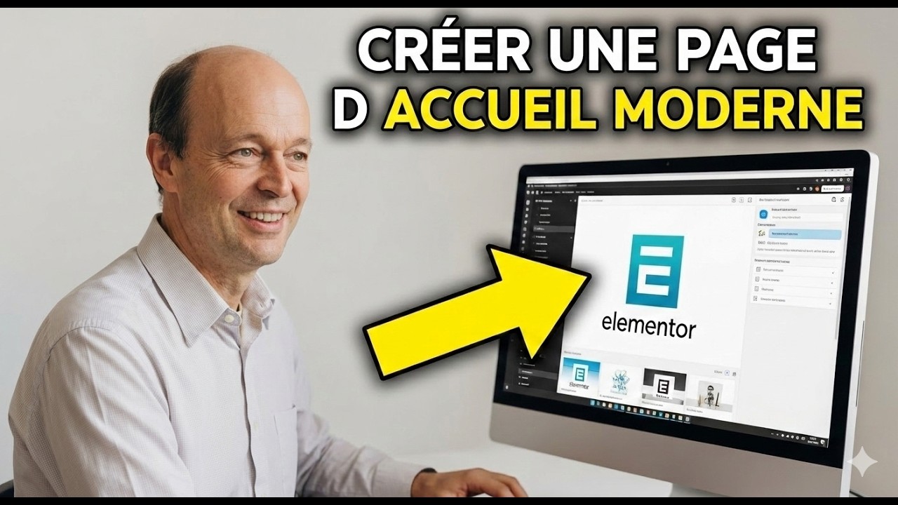 Créer une page d’accueil WordPress moderne avec Elementor (WordPres 046)
