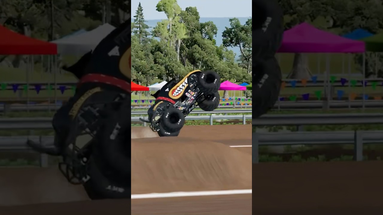 BeamNG Monster Jam: Monster Mutt Rottweiler Freestyle! 