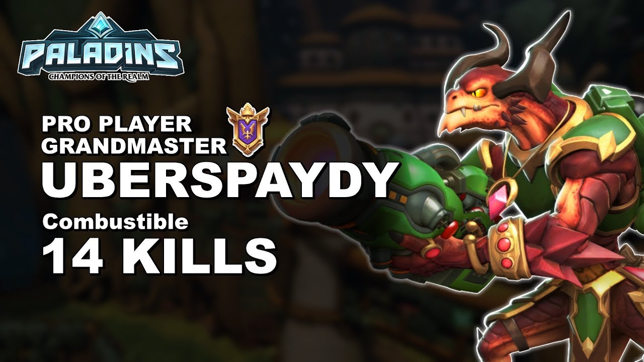 UBERSPAYDY Drogoz 14 KILLS!! Paladins GM Ranked Gameplay 1440p High Quality Video