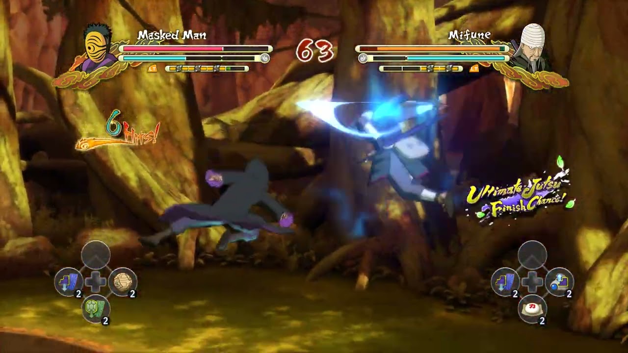 Masked Man vs Mifune - Naruto Shippuden Ultimate Ninja Storm 3 Full Burst