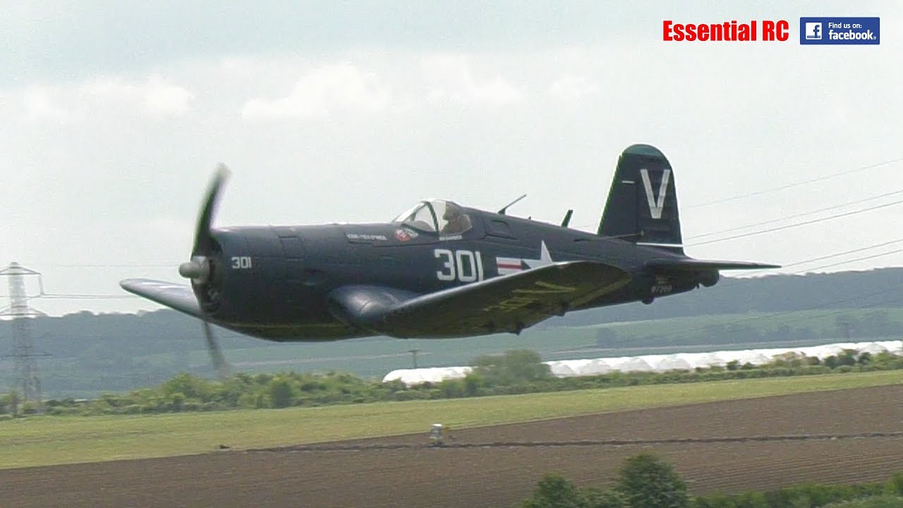 GIANT Electric 1.7m FMS F4U Corsair WITH MR RC SOUND 'ASPIRE' SYSTEM (Realistic Engine Noise)