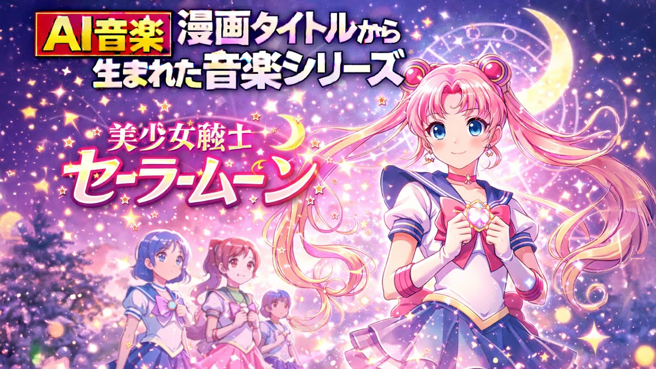 AIが「美少女戦士セーラームーン」という漫画タイトルから連想した楽曲 | Inspired by the Manga Title “The  Pretty Guardian Sailor Moon”