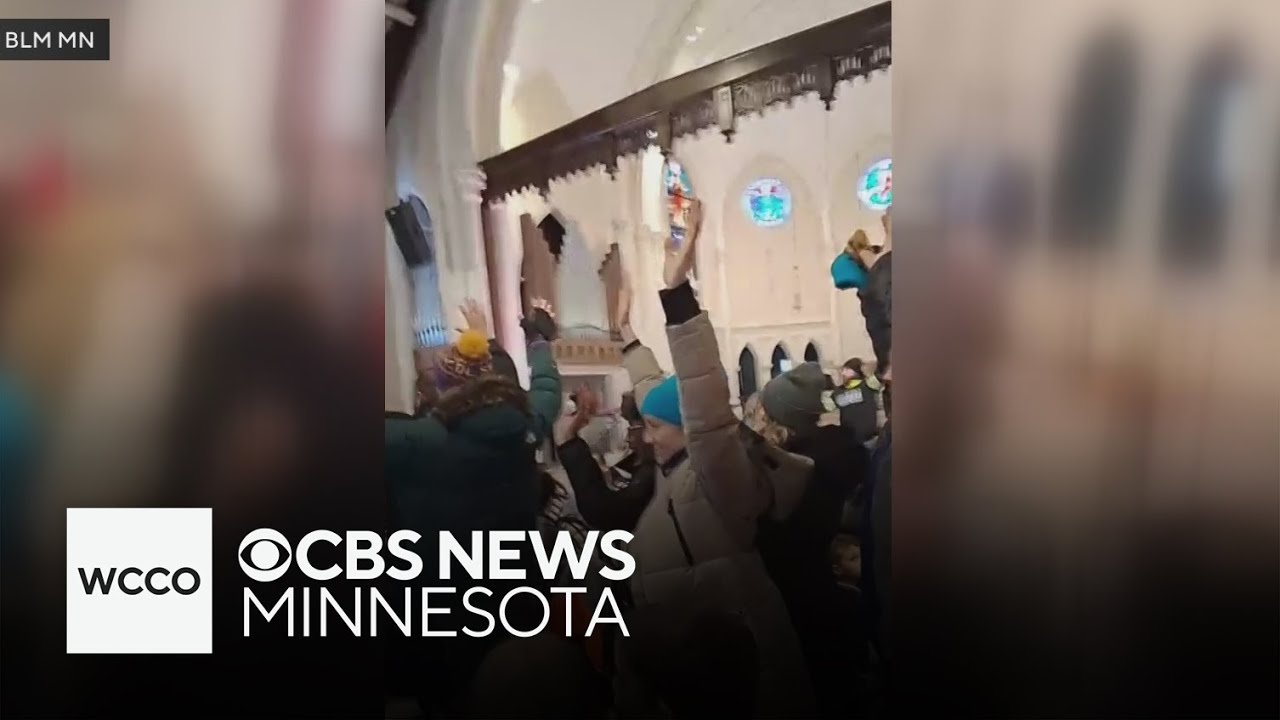 Video shows moments Minnesota protesters disrupted services at church with ICE pastor