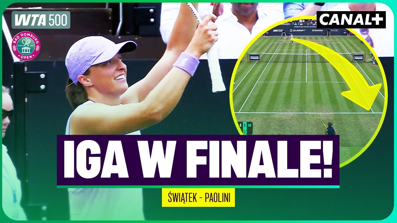 PIERWSZY FINAŁ OD ROKU! IGA NIE DAŁA SZANS! ŚWIĄTEK - PAOLINI, SKRÓT MECZU