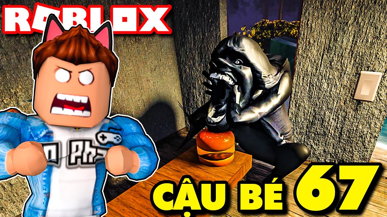 Roblox | CẬU B&Eacute; 67 XUẤT HIỆN TRƯỚC QU&Aacute;N HAMBURGER CỦA KIA HANA Đ&Ograve;I ĂN CHỰC - Night 67 | KiA Phạm