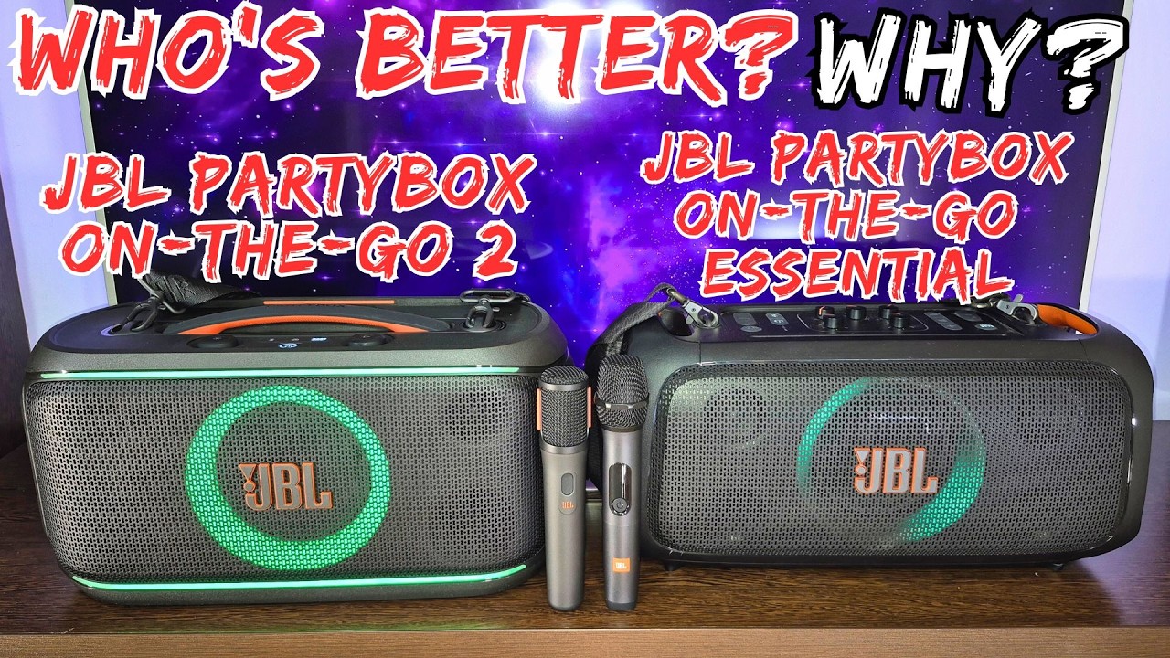 JBL Partybox On-The-Go 2 против On-The-Go Essential: кто лучше?