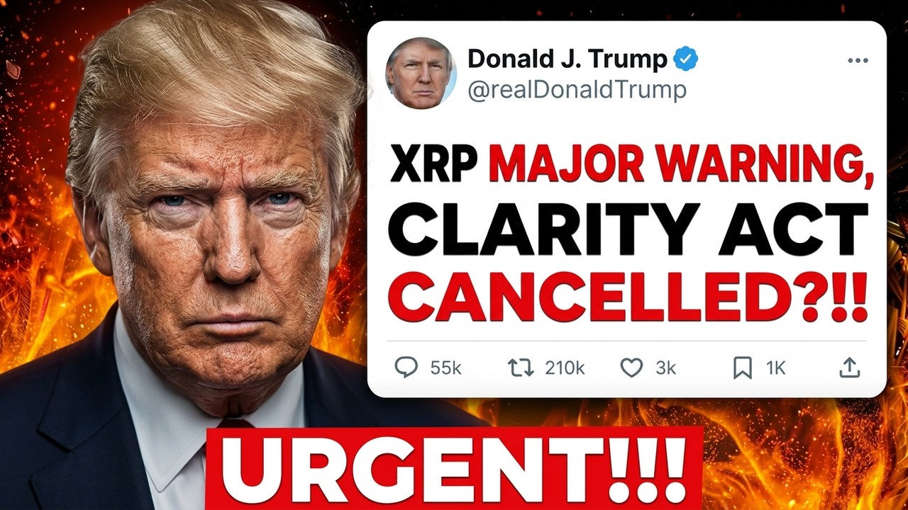 ТРАМП: СЕРЬЕЗНОЕ ПРЕДУПРЕЖДЕНИЕ ПО XRP! СКАНДАЛ ВОКРУГ ЗАКОНА О ЯСНОСТИ (ДЕЙСТВУЙТЕ БЫСТРО)