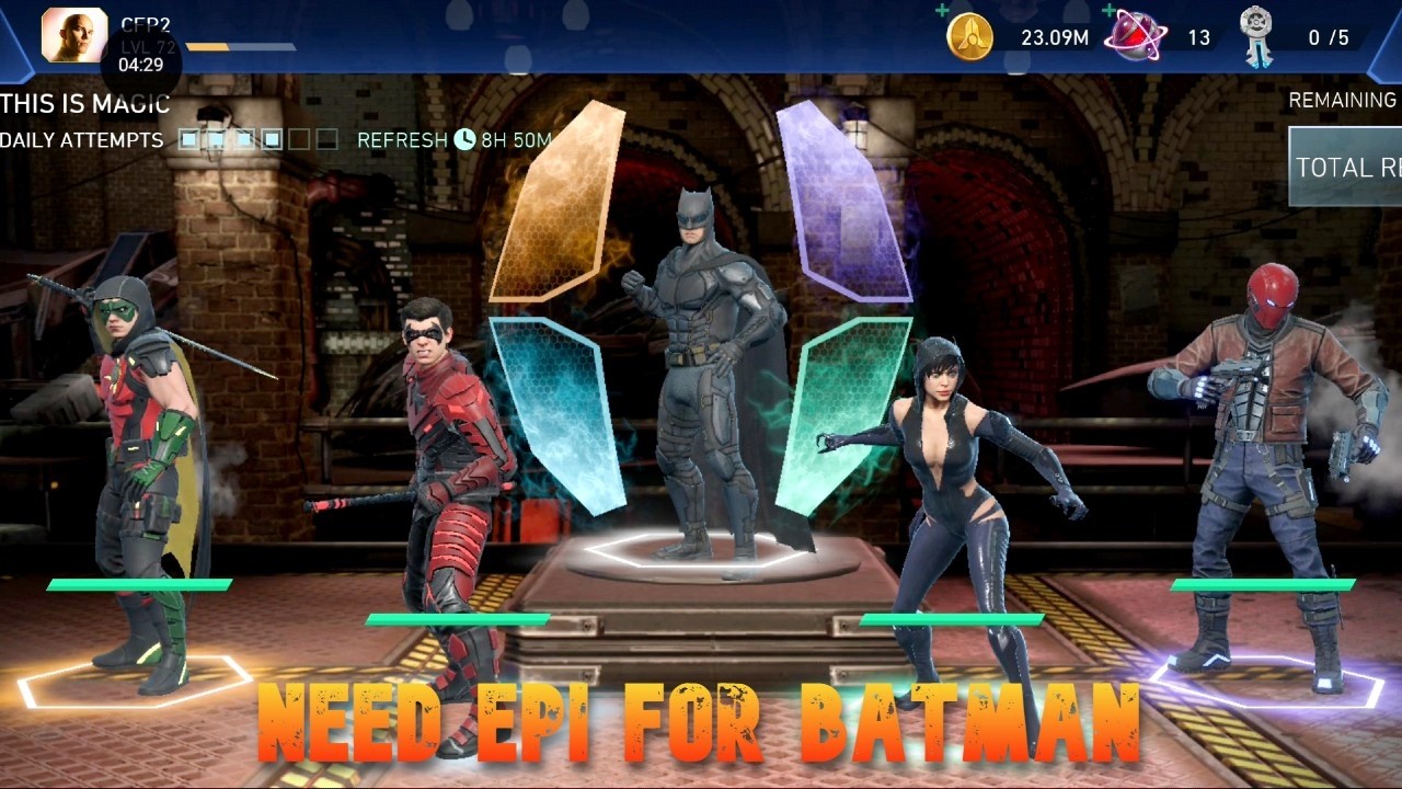 No team left to kill boss Batman | This is Magic | Injustice 2 Mobile