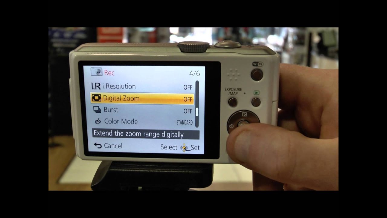 Panasonic DMC-TZ40 Intelligent Zoom Setting, upto 40x iZoom.