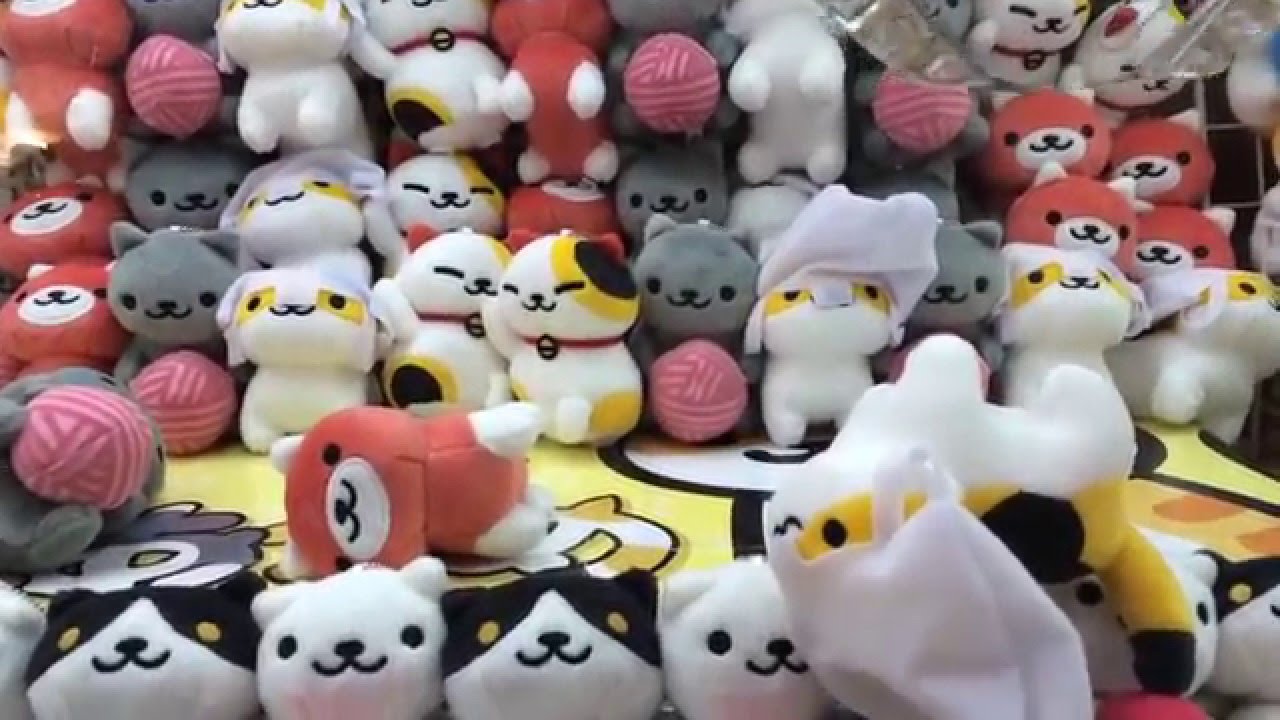 Neko Atsume Keychains GET! UFOキャッチャーでねこあつめゲット！