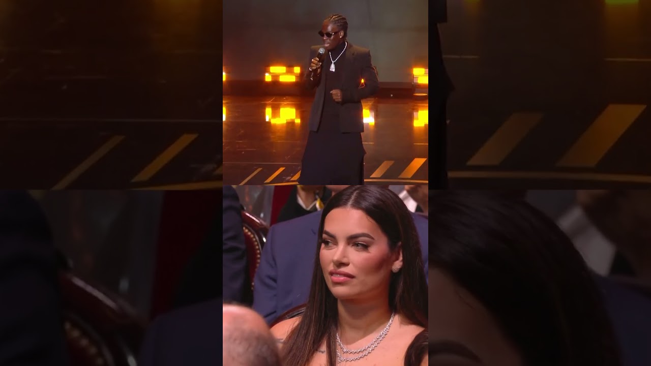 Celebrities React to Rema at Ballon d'Or
