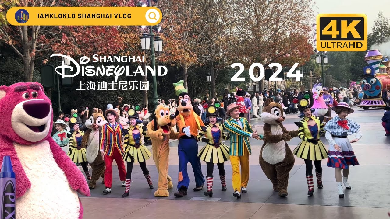 4K Shanghai Disneyland Parade Mickeys Storybook Express Full Show