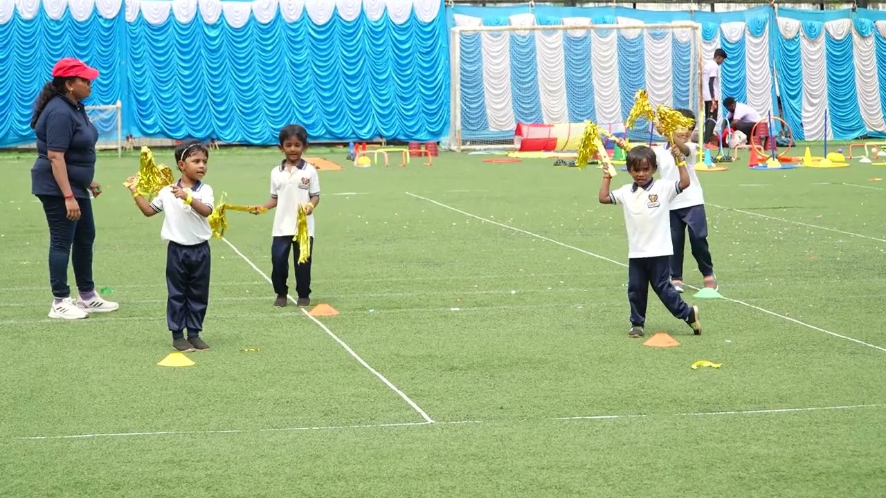 Kridashala International Preschool Sports Day 2024 | Scale Props & Dragon Drill by Pre-Primary 1