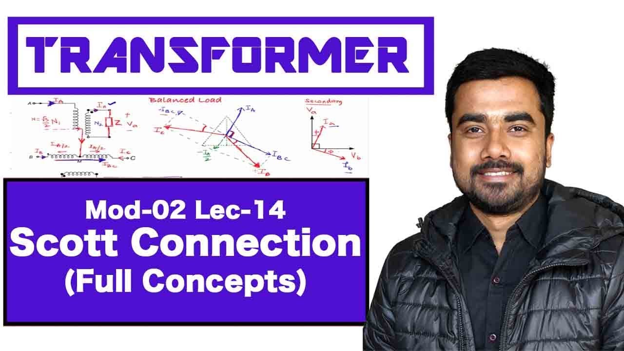 Mod-02 Lec-14 Scott Connection | Full Concepts | Electrical Machine