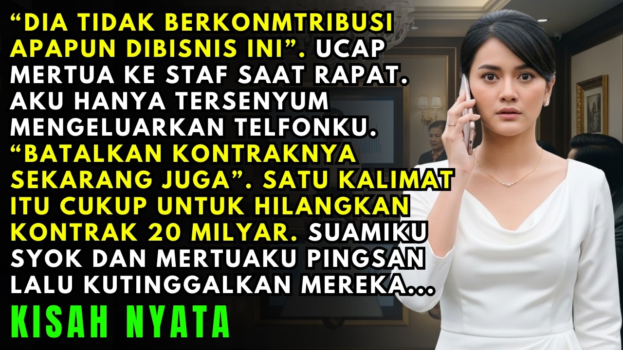 AKU DIUSIR MERTUA SAAT RAPAT KANTOR SUAMIKU &mdash; LALU KULAKUKAN INI DAN MEMBUAT SEMUA ORANG SYOK!